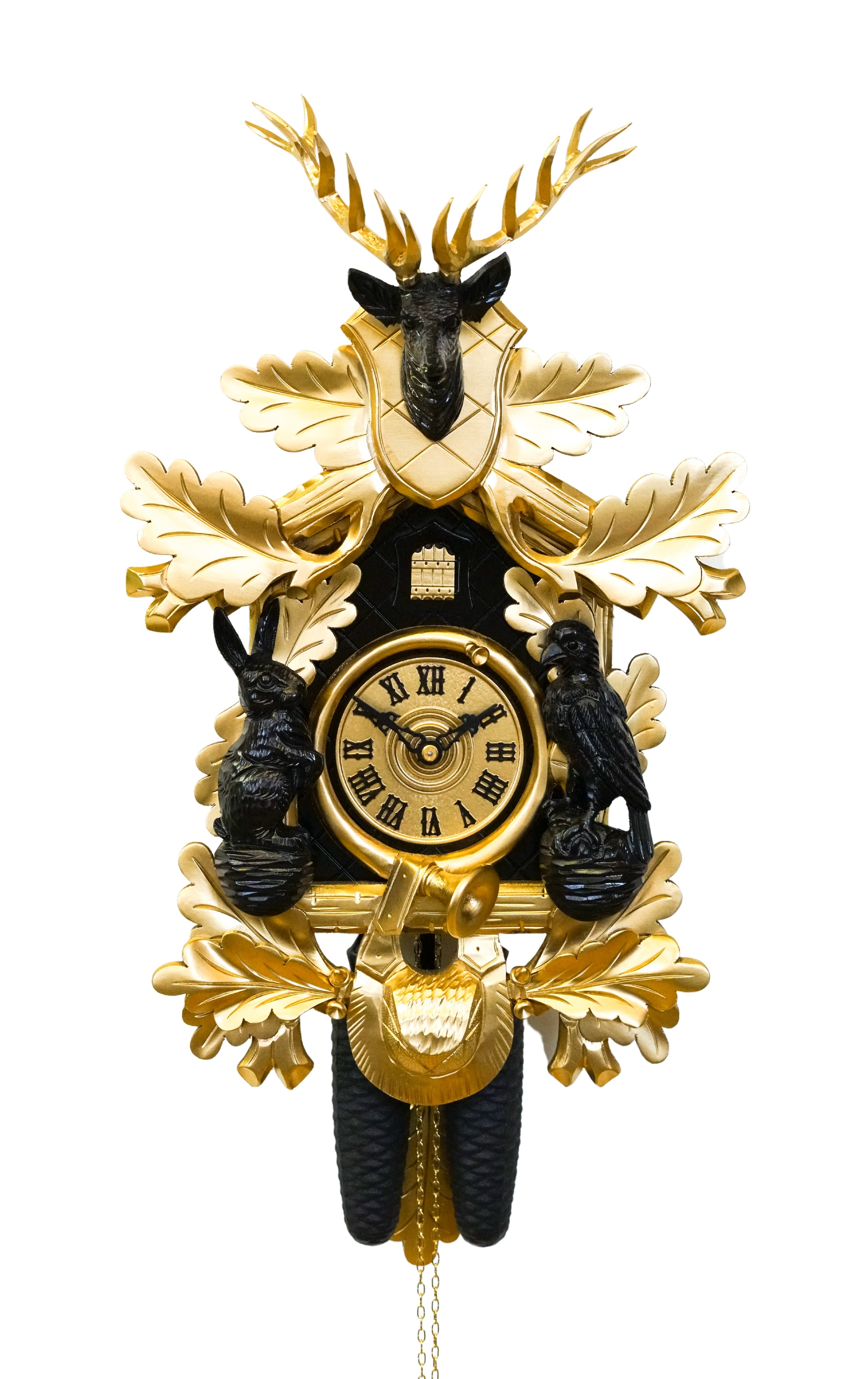 COLORED - Design Kuckucksuhr (gold/schwarz) Rombach & Haas COLORED - Design Kuckucksuhr (gold/schwarz) Rombach & Haas