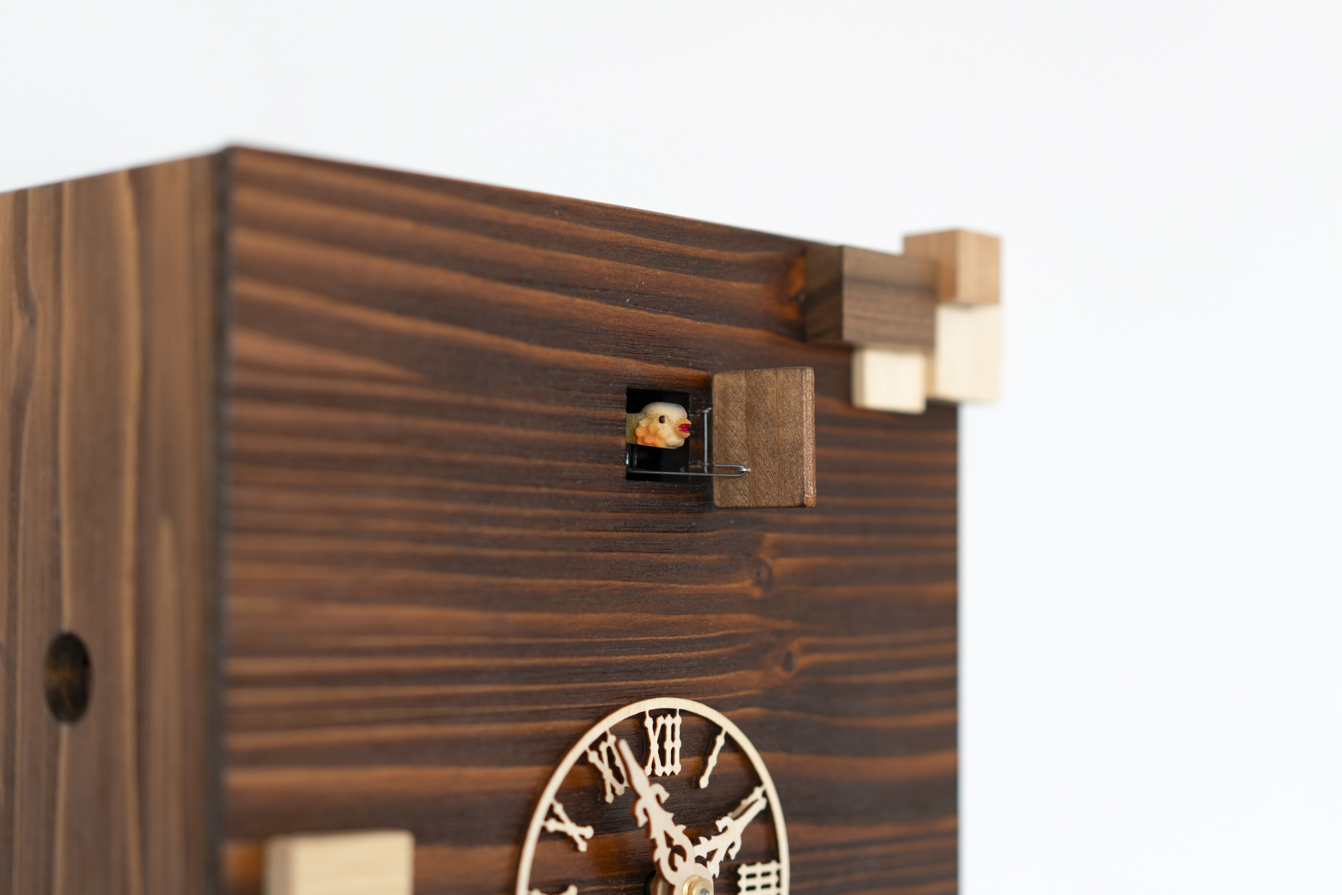 KUBUS - Design Kuckucksuhr (braun/natur) Rombach & Haas