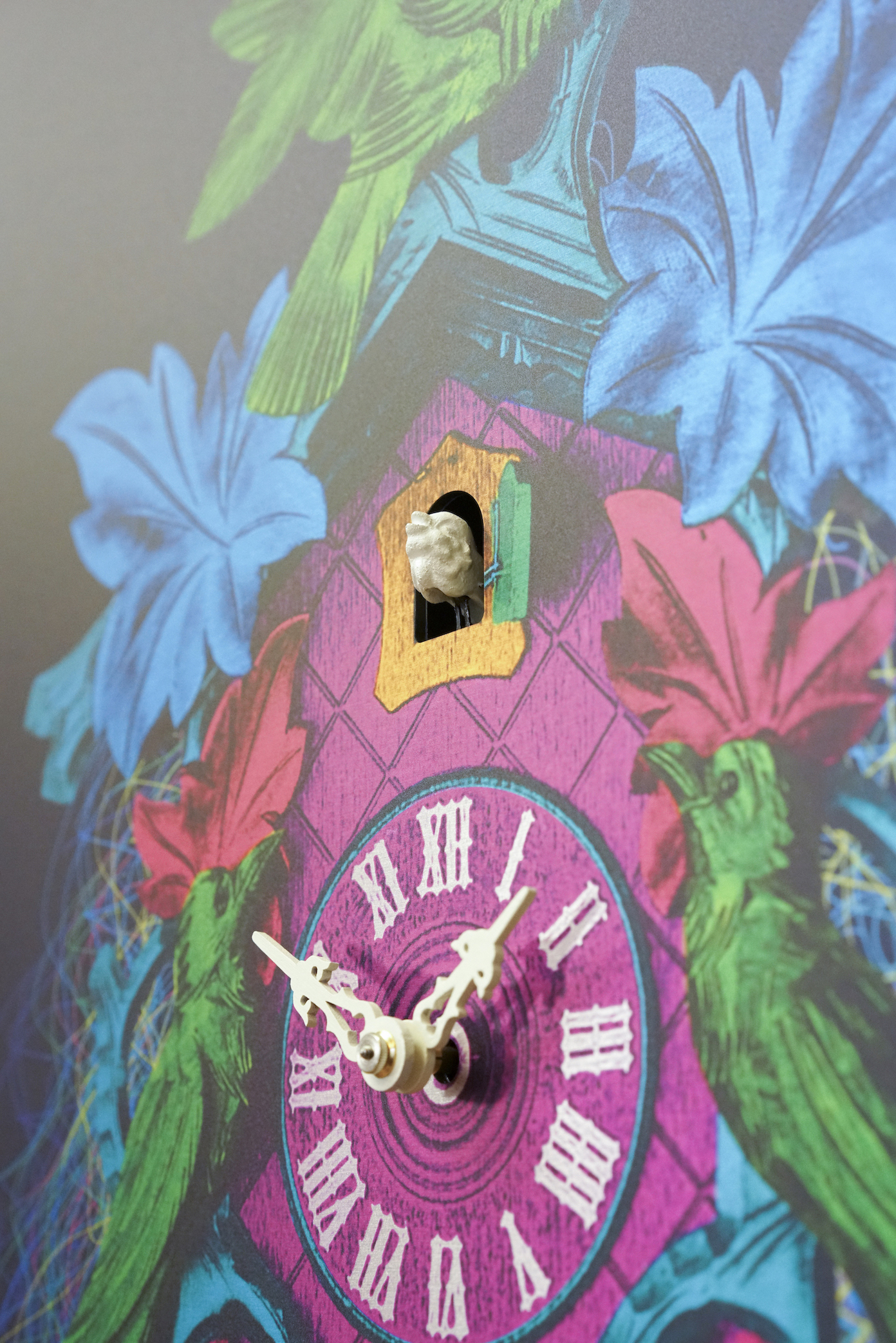 Wandbild-Uhr + GRATIS Kuckucksuhr