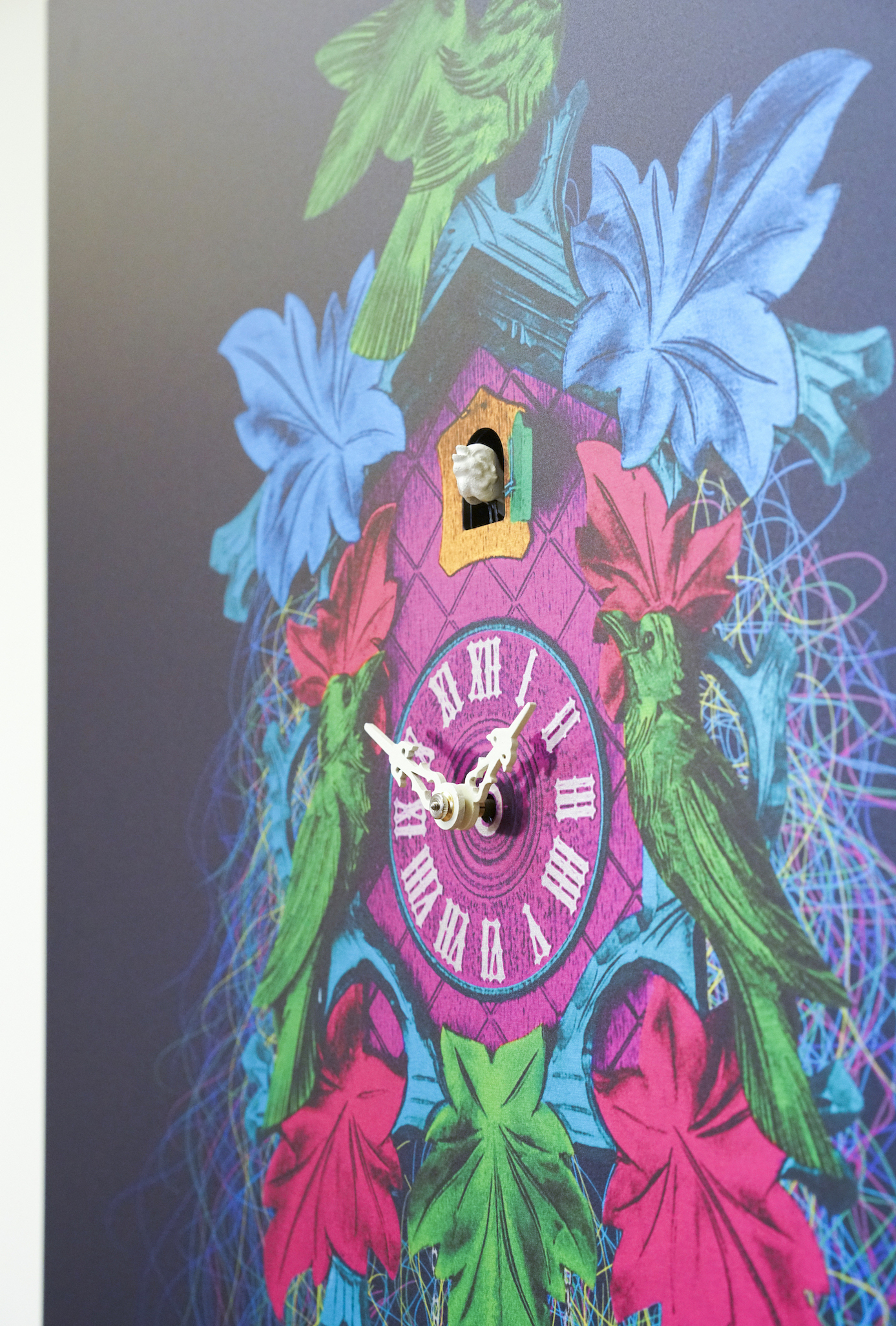Wandbild-Uhr + GRATIS Kuckucksuhr