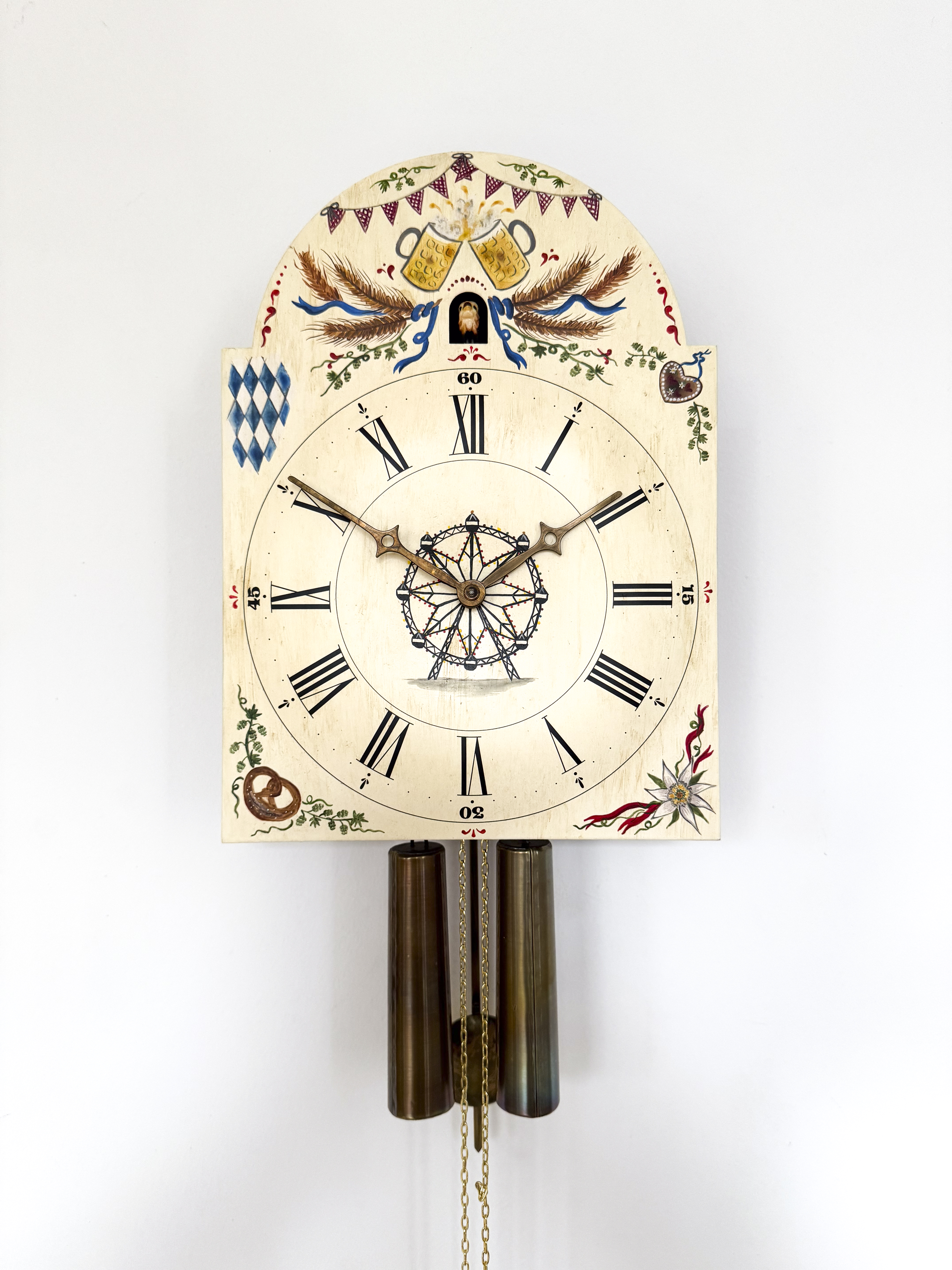Volksfest-Kuckucksuhr (Schilderuhr)