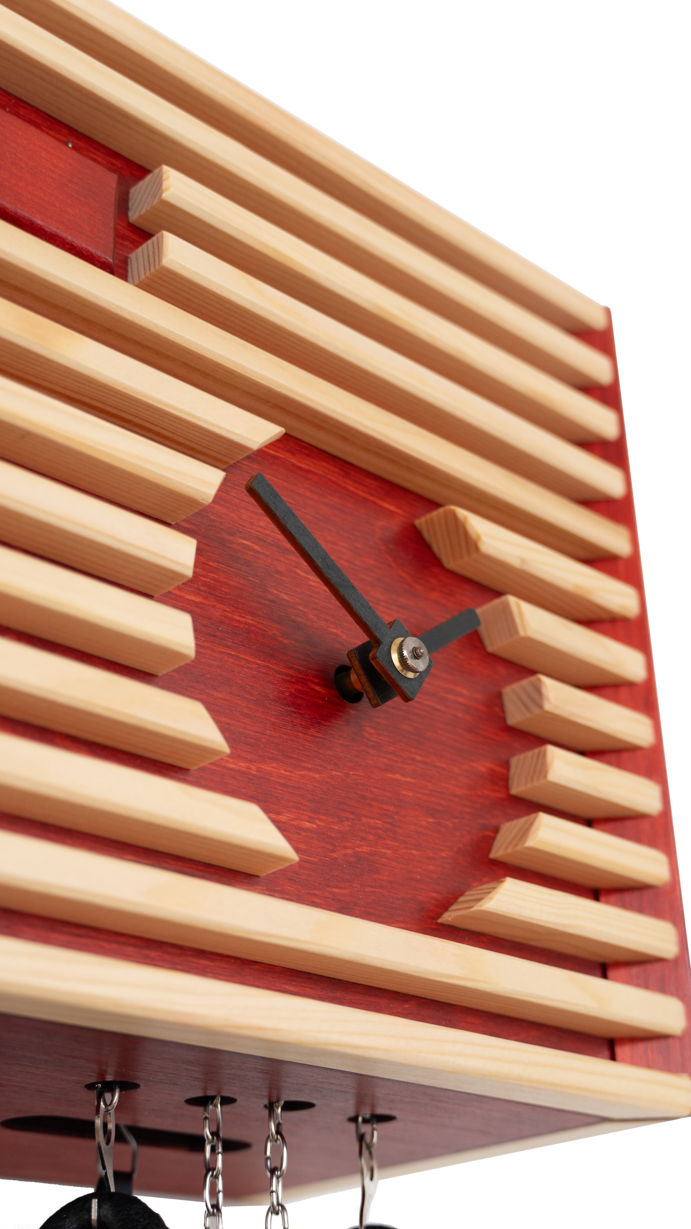 BAUHAUS - Design Kuckucksuhr (rot) Rombach & Haas