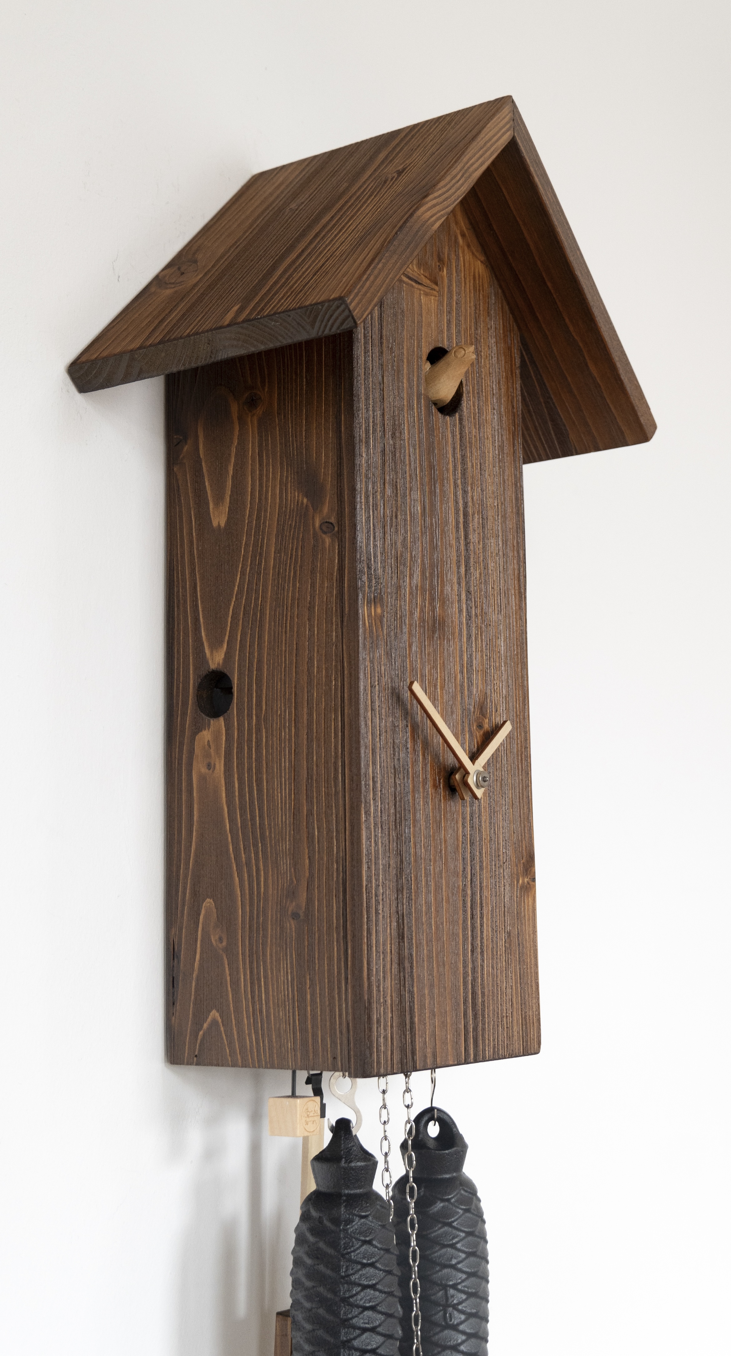 Kuckucksuhr Vogelhaus braun