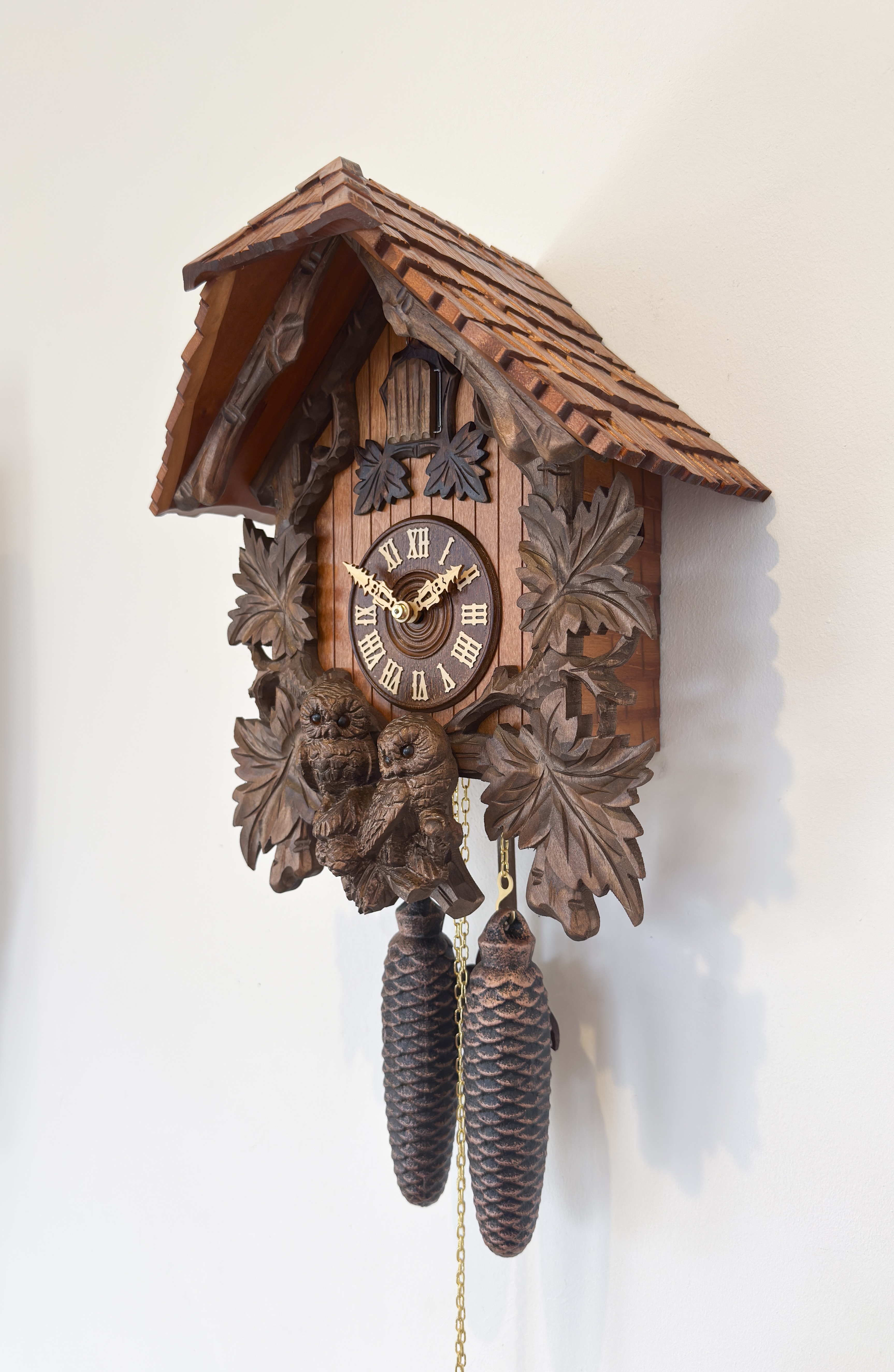 TRADITION  🦉- Eulenuhr Schwarzwalduhr von Rombach & Haas