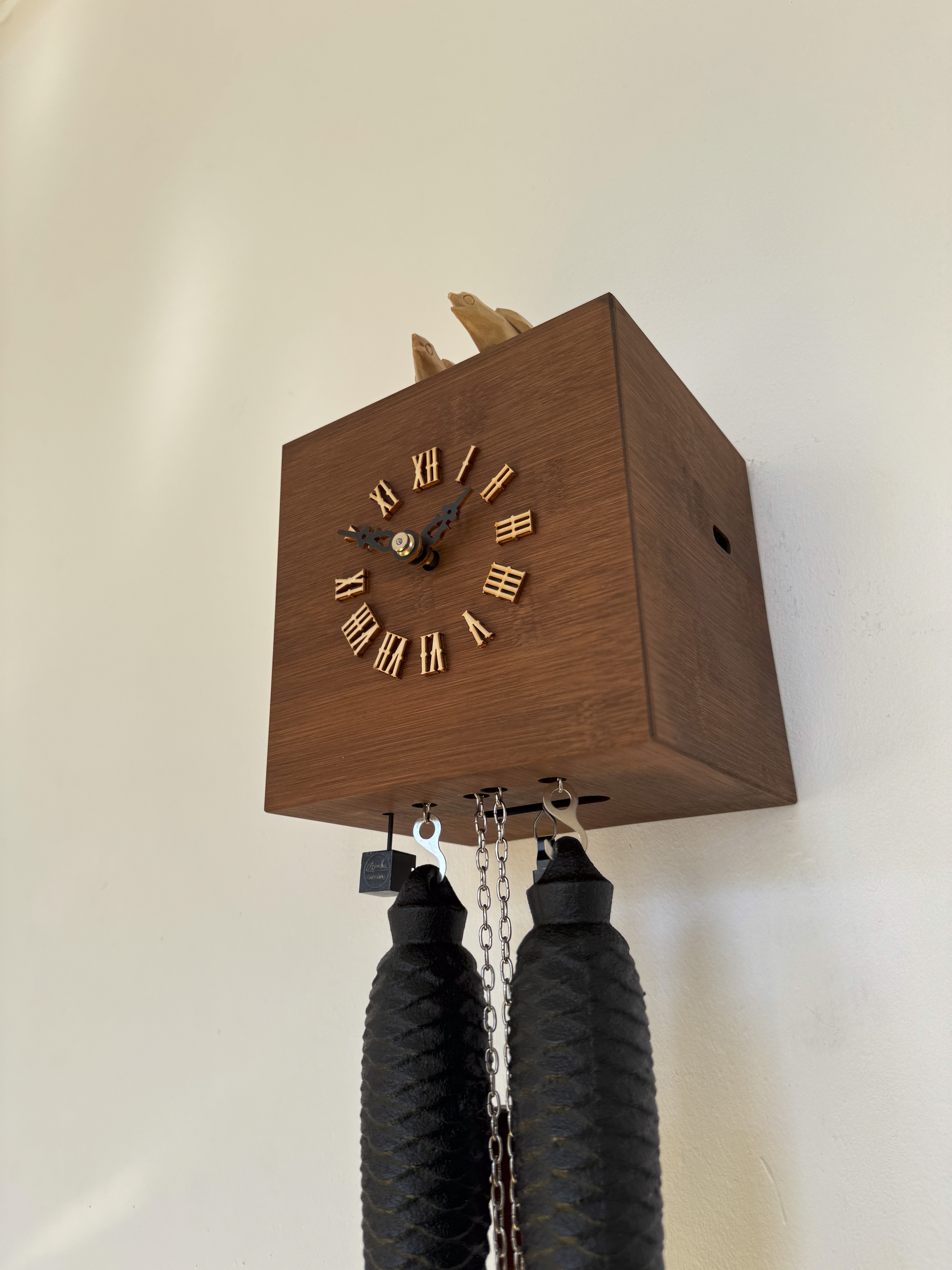 Würfel (8-Tag) braun mit Holz-Ziffern