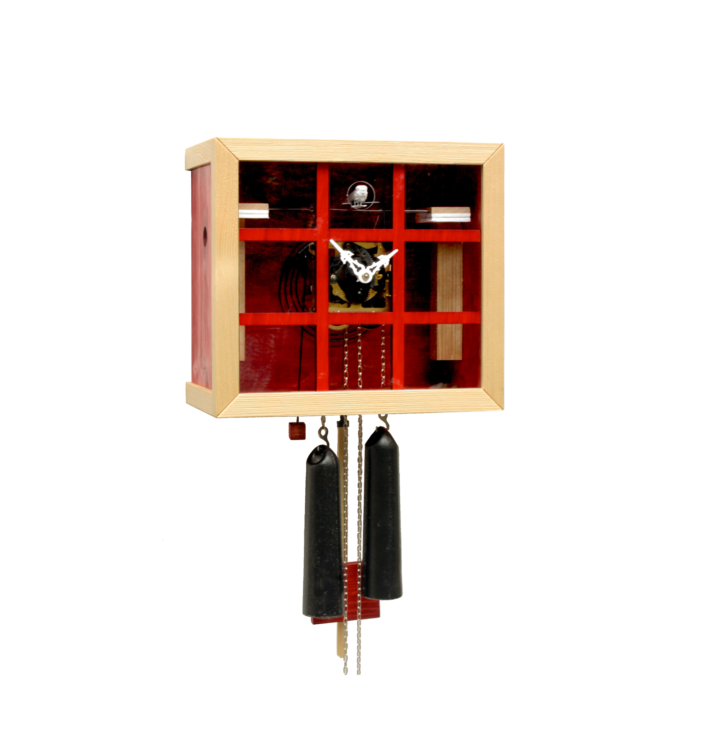 Kuckucksuhr mit Fenster
