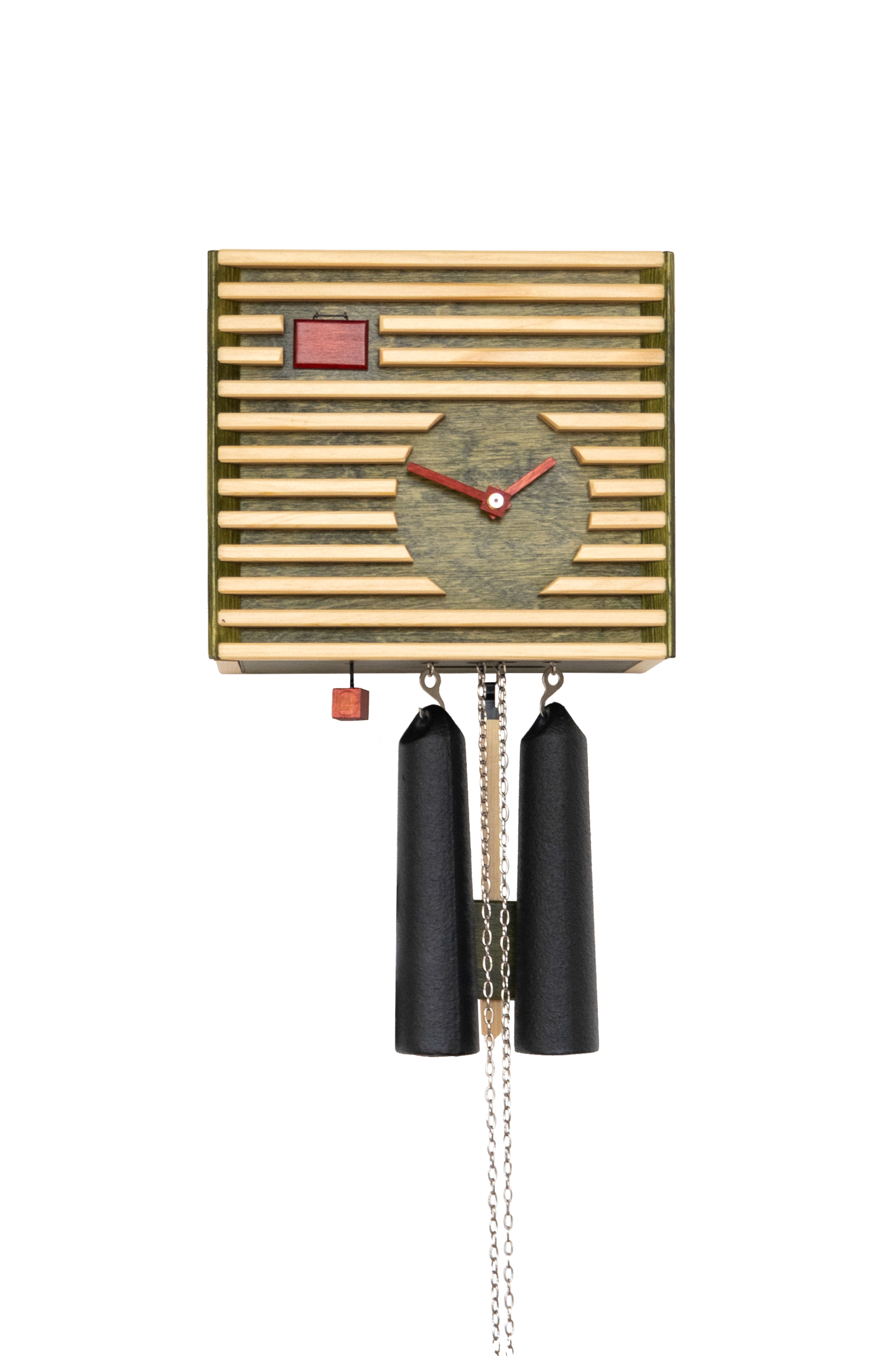 BAUHAUS - Design Kuckucksuhr (grün) Rombach & Haas