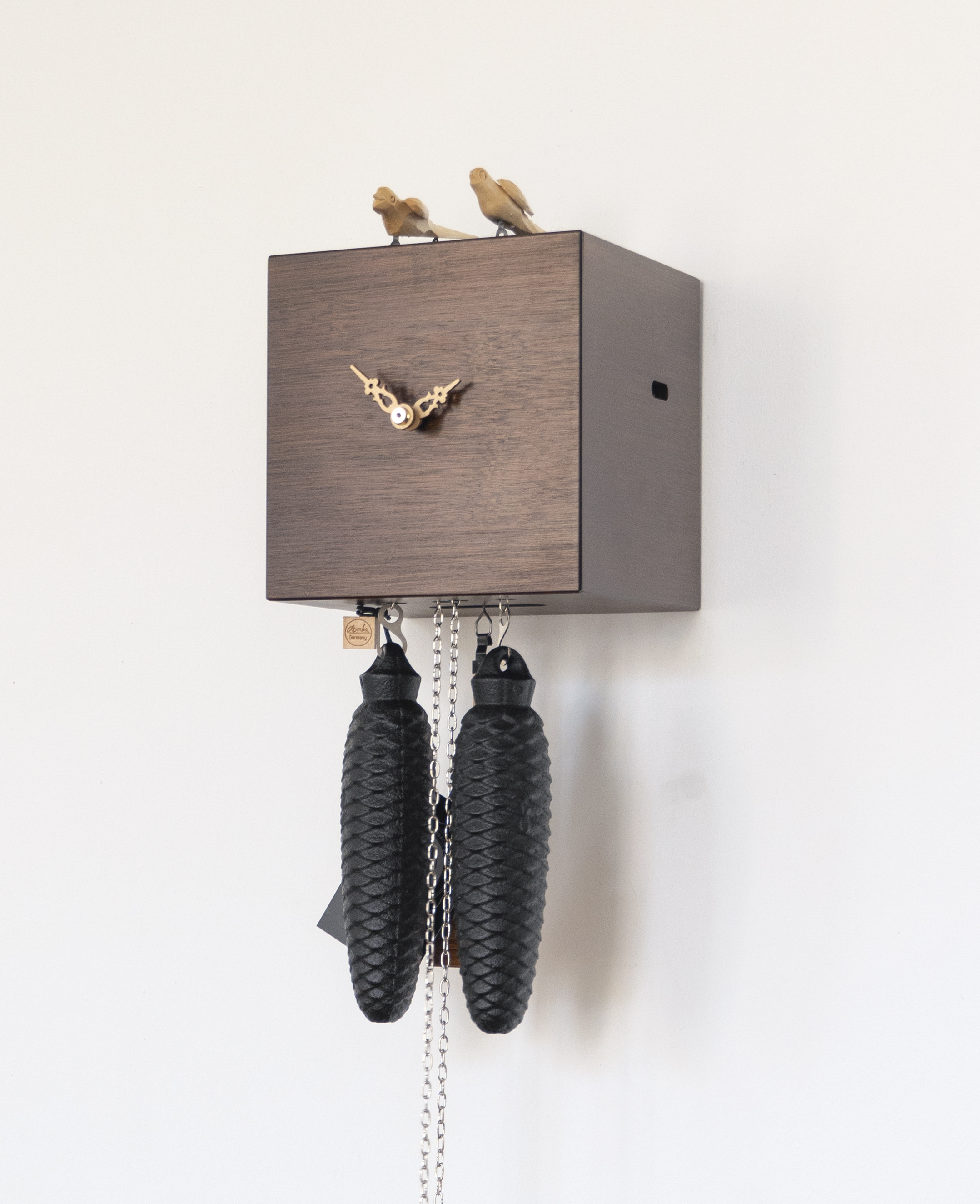 DUETT - Design Kuckucksuhr (braun) Rombach & Haas