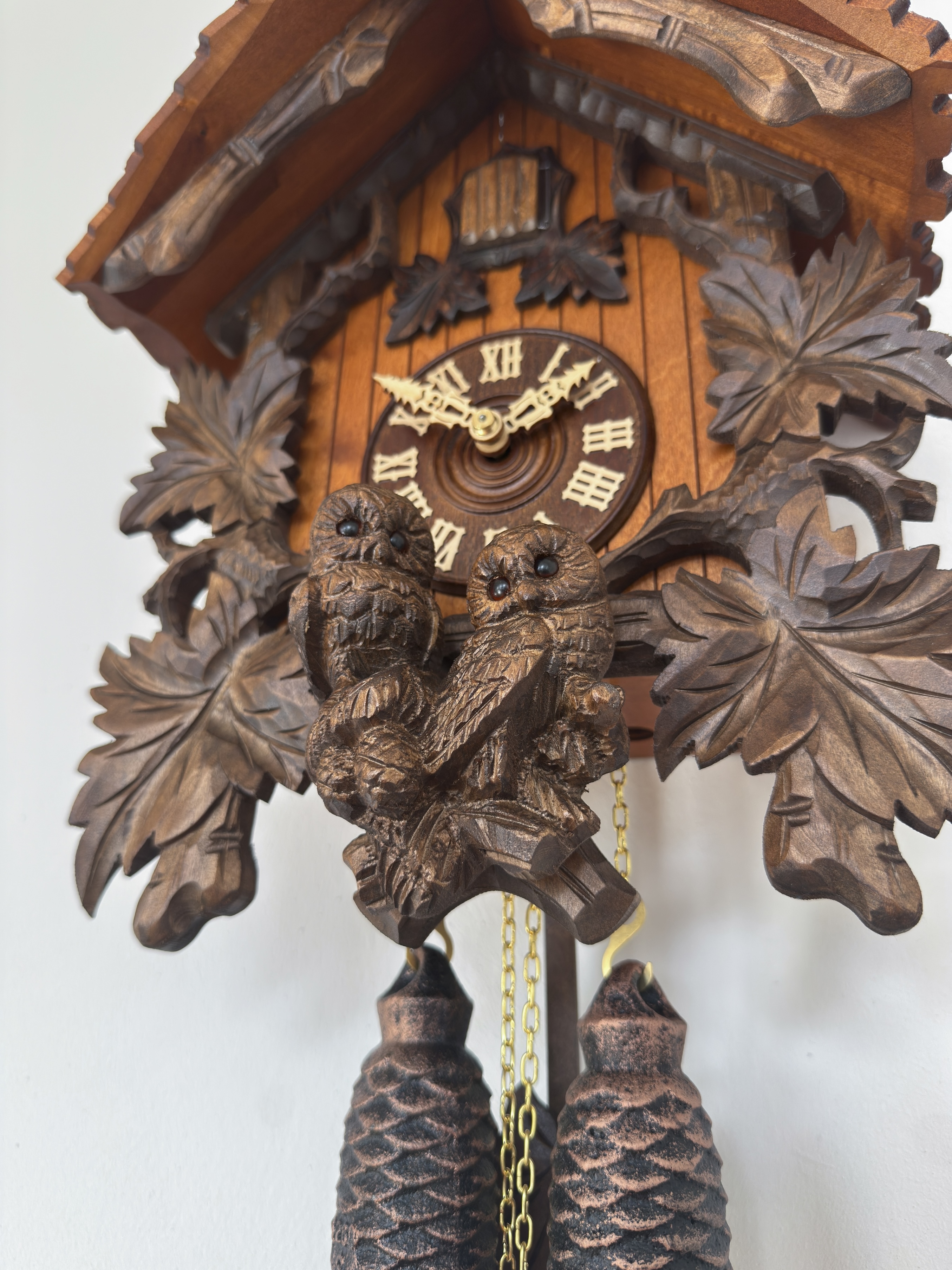 TRADITION  🦉- Eulenuhr Schwarzwalduhr von Rombach & Haas