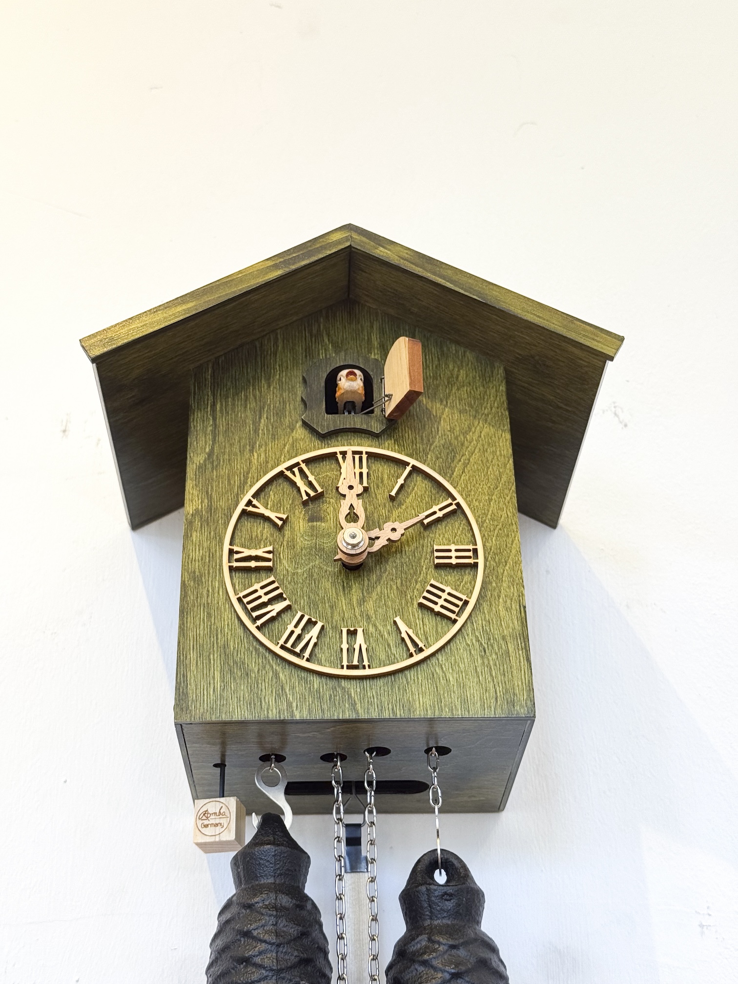 LIFE - Design Kuckucksuhr (grün mit Ziffern) Rombach & Haas