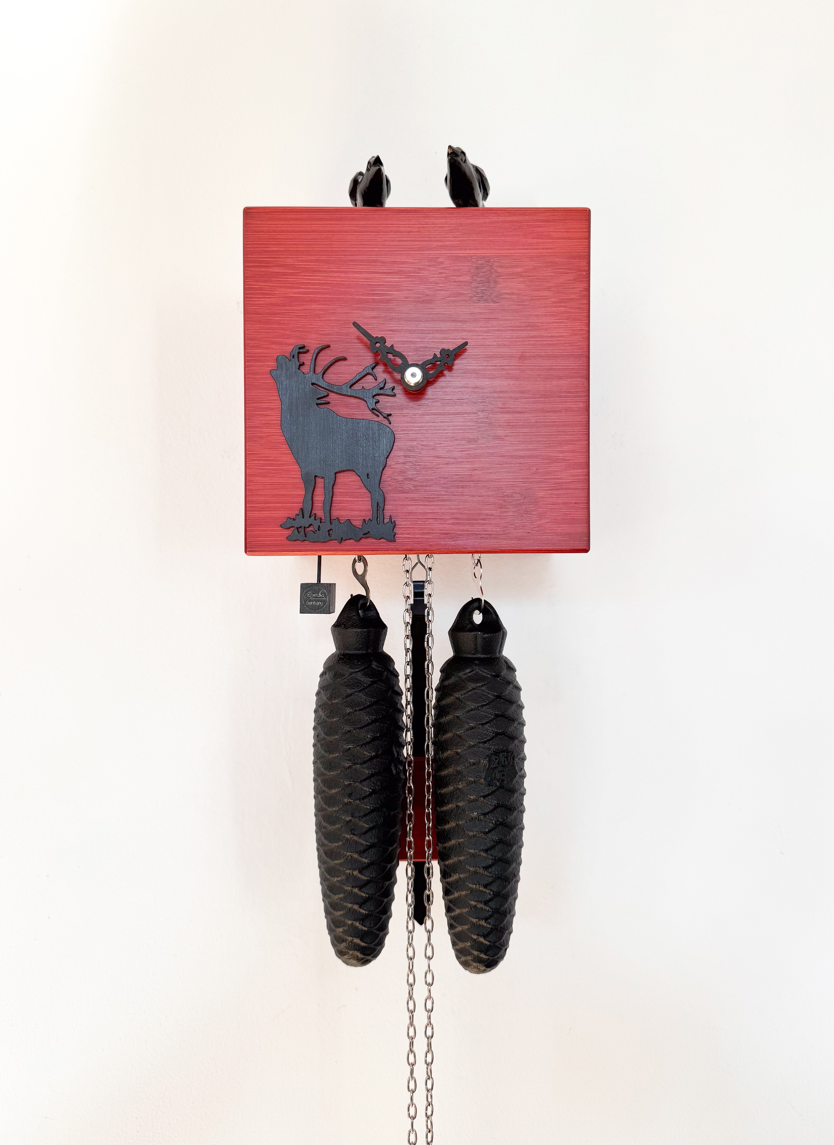 Würfel (8-Tag) rot mit Hirsch Würfel (8-Tag) rot mit Hirsch