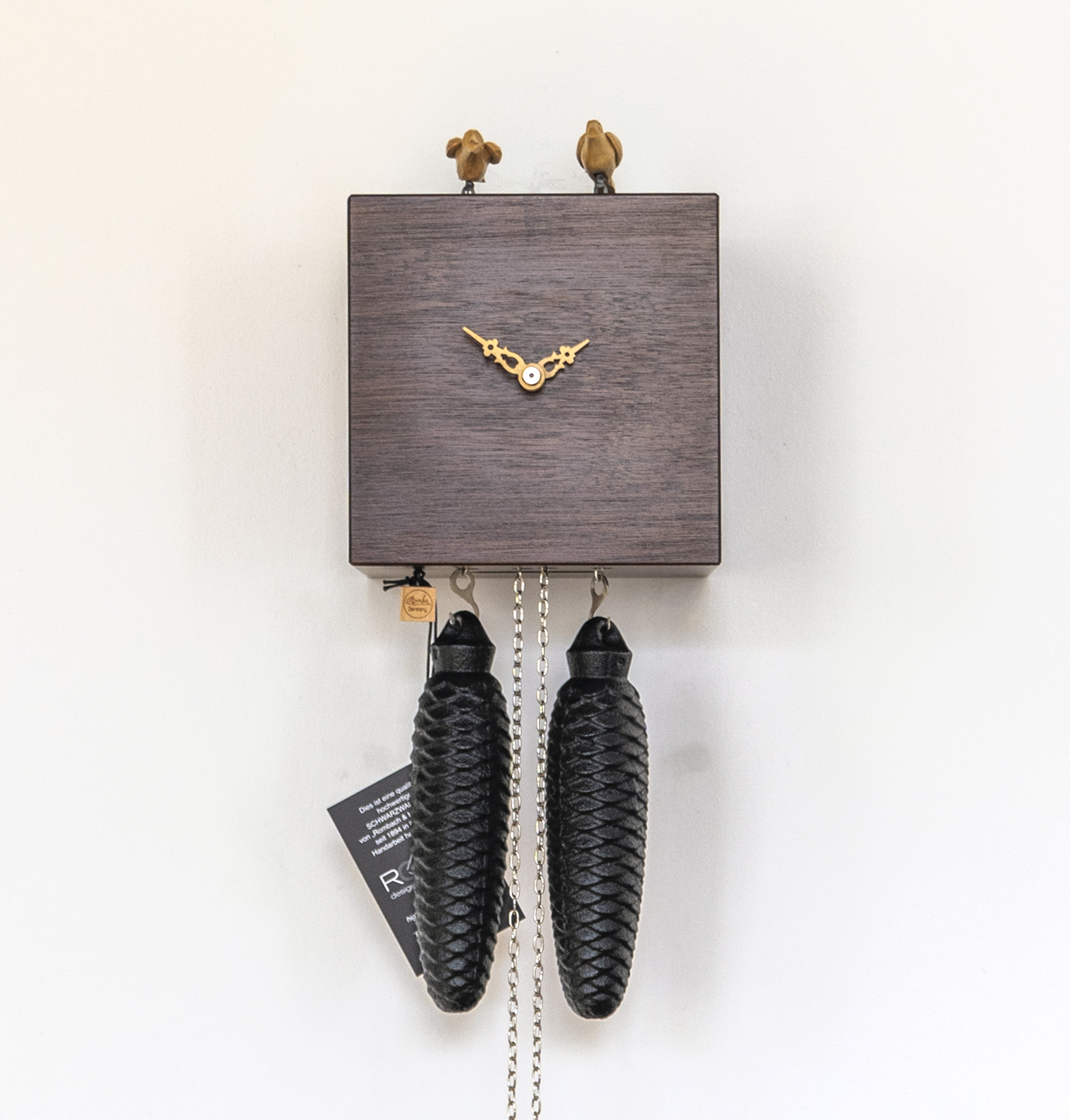 DUETT - Design Kuckucksuhr (braun) Rombach & Haas